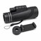 FITTO Monocular Telescope with Phone Adapter, Black, Handheld Optical Scope for Outdoor Viewing
