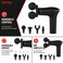 FITTO Handheld Percussion Massage Gun With Interchangeable Heads for Targeted Body Massage