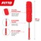 FITTO Car Duster, Microfiber Chenille Cleaning Brush with Extendable Handle, Red, 65 cm