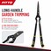 FITTO Long-Handle Hedge Shears, 40 cm, Black, 1 Piece
