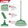 FITTO Wide Plastic Leaf Rake, 152 cm Overall, Green, 1 Piece