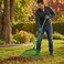 FITTO Wide Plastic Leaf Rake, 152 cm Overall, Green, 1 Piece