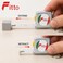 FITTO Mini Retractable Tape Measure Key Chain, 1 m Each, Silver, 6 Piece
