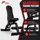 FITTO Adjustable Exercise Bench, Multi-Function Backrest, Steel Frame, Home Gym Strength Equipment, 123 x 46 x 18 cm
