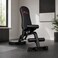 FITTO Adjustable Exercise Bench, Multi-Function Backrest, Steel Frame, Home Gym Strength Equipment, 123 x 46 x 18 cm