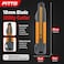 FITTO Utility Cutter with Titanium Blade, 18mm, Grey and Orange