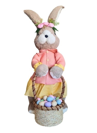 FATIO 96cm Cotton String Handmade Easter Bunny   Easter Party &amp; Home Decoration