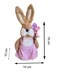 Easter Set of 3 Bunny Family Cotton String Rabbits Ornament Crafts Decoration for Yard Sign Garden, Living Room, Bedroom