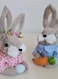 FATIO Handmade Easter Bunny   Cotton String Rabbit Ornament for Home &amp; Garden D&eacute;cor, Female