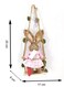 FATIO 46cm Handmade Easter Bunny Figure   Cotton String Easter Decoration for Home &amp; Gifts