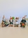 Easter Set of 4 Bunny Family Cotton String Rabbits Ornament Crafts Decoration for Yard Sign Garden, Living Room, Bedroom