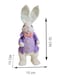 Easter Set of 4 Bunny Family Simulation Cotton String Rabbits Ornament Crafts Decoration for Yard Sign Garden, Living Room, Bedroom
