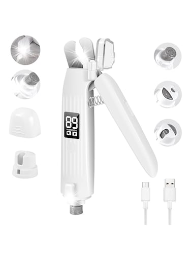 SZMDLX Cat &amp; Dog Nail Trimmers, Electric Rechargeable Dog Nail Clippers &amp; Dog Nail Grinder with 2 LED Light Paws Grooming Kit, Dog Nail File Quiet Pet Nail Clippers &amp; Grinder Trimmer for Dogs and Cats