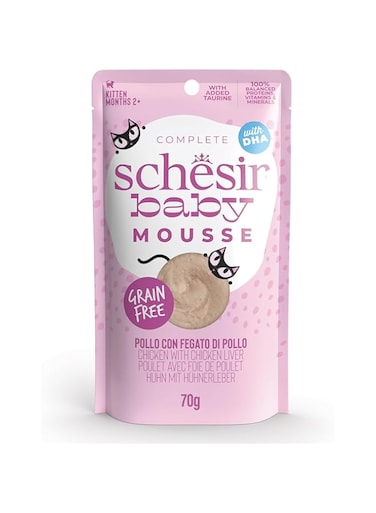 Schesir Baby Mousse Kitten - Chicken With Chicken Liver 70g x 12 Pouch