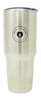 Burlybear Stainless Steel Coffee Travel Mug . Vacum Insulated, 30 Oz Mug With Spill-Proof Resistant Lid For Camping. Unbreakable, Portable And Ready For Any Adventure - Stainless Steel/Black