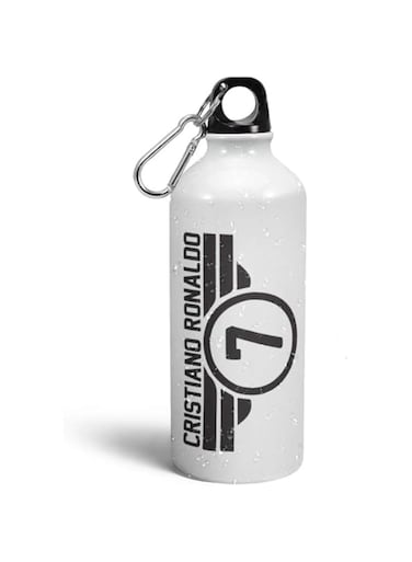 Prink Ronaldo Printed Water Bottles   Cristiano Ronaldo Sipper Bottles   Football Sipper Bottle   CR7 Sippers   Portugal Bottles   Printed Sipper Bottles for Footballer, Gym, Sports  600ml