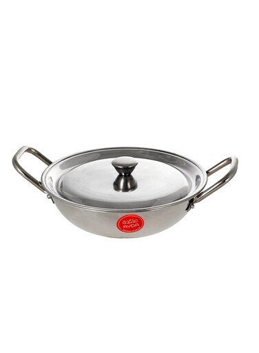 Aluminium Kadai with Lid Polished 325 cm