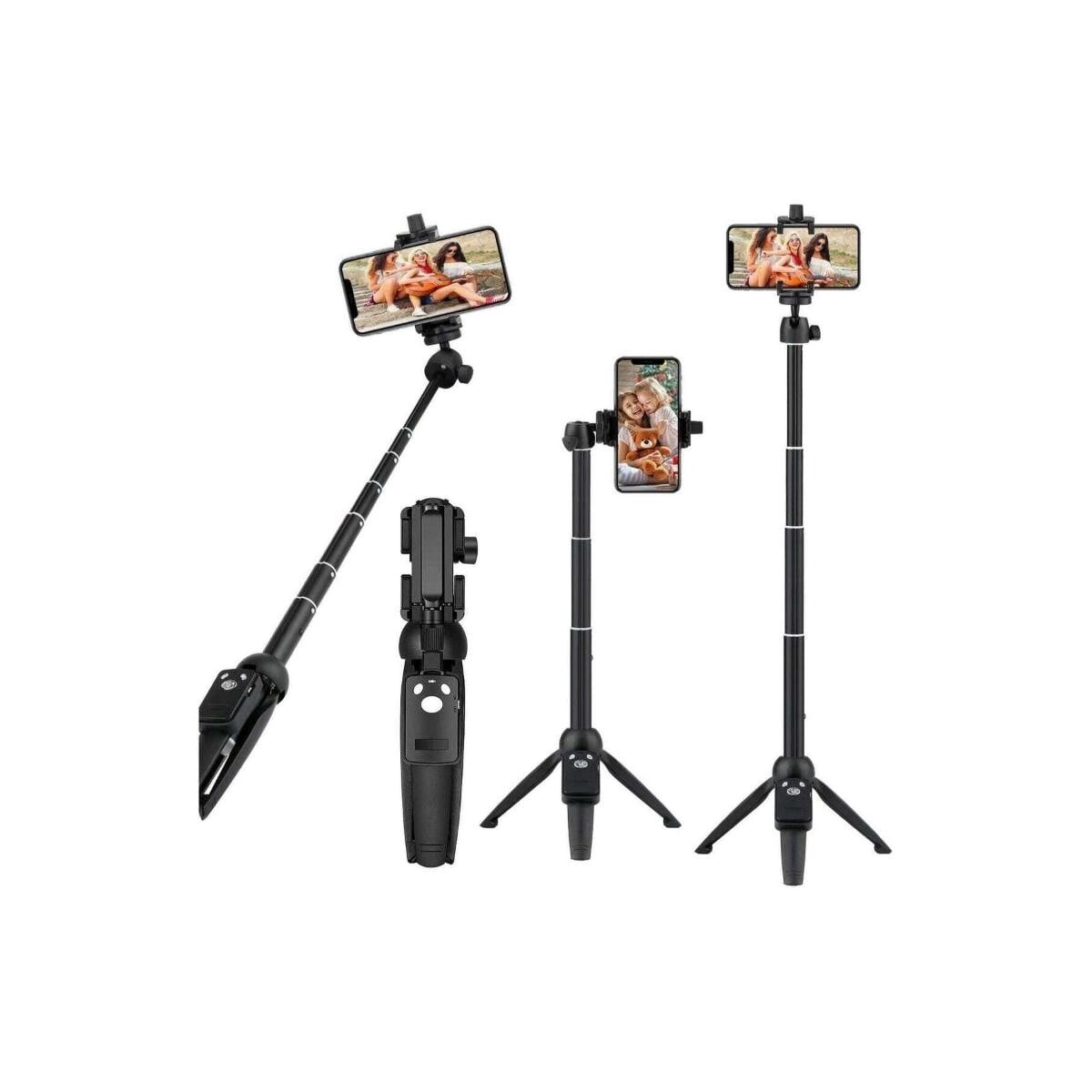 تراديو Tradeo 3-in-1 40 Aluminum Alloy Extendable Selfie Stick Tripod With Wireless Remote