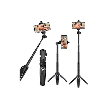 3-in-1 40" Aluminum Alloy Extendable Selfie Stick Tripod with Wireless Remote