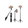 3-in-1 40" Aluminum Alloy Extendable Selfie Stick Tripod with Wireless Remote