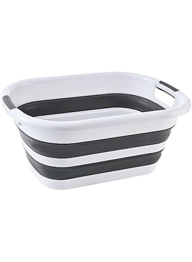 TEKNIS Large foldable laundry basket, gallon pop up storage container, collapsible space saving organiser hamper,for washing and kitchen,toy storage bin Dog Bathtub (Small/26L)