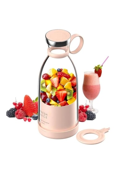 380ml portable blender cup with wireless charging&mdash;perfect for fresh juice anywhere, anytime.