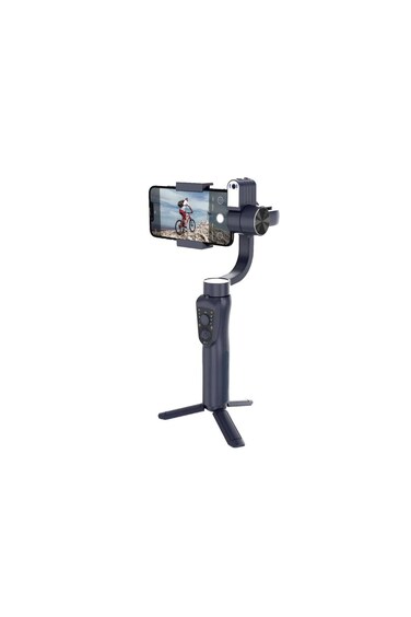3-Axis AI Tracker Gimbal Stabilizer with Built-In Light, Tripod &amp; Power Bank