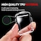غطاء حماية شفاف عالي الوضوح فائق النحافة مع واقي شاشة مدمج من مادة TPU لساعة Apple iWatch 44mm Series 4 - عبوة من قطعتين