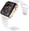 غطاء حماية شفاف عالي الوضوح فائق النحافة مع واقي شاشة مدمج من مادة TPU لساعة Apple iWatch 44mm Series 4 - عبوة من قطعتين