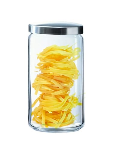 Luminarc Box Mania Jar with metal Lid, 1.5 Litre Capacity