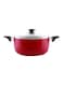 Royalford Ceramic Casserole With Lid 30cm, Red   Durable Premium Quality Home &amp; Kitchen Essential, Easy to Clean, Modern Design, Long Lasting Performance   Kitchen Cookware   Pots and Pans   Home Cooking Red 30cm