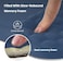 EooCoo Mouse Pad Wrist Support with Massage Design, Ergonomic Mouse Mat,Wrist Rest Pain Relief Mousepad with Memory Foam &amp; Non-Slip Silicone Base (12x8 inch,Blue)