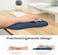 EooCoo Mouse Pad Wrist Support with Massage Design, Ergonomic Mouse Mat,Wrist Rest Pain Relief Mousepad with Memory Foam &amp; Non-Slip Silicone Base (12x8 inch,Blue)