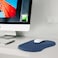 EooCoo Mouse Pad Wrist Support with Massage Design, Ergonomic Mouse Mat,Wrist Rest Pain Relief Mousepad with Memory Foam &amp; Non-Slip Silicone Base (12x8 inch,Blue)