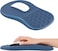EooCoo Mouse Pad Wrist Support with Massage Design, Ergonomic Mouse Mat,Wrist Rest Pain Relief Mousepad with Memory Foam &amp; Non-Slip Silicone Base (12x8 inch,Blue)