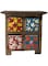 Acewood Wooden Chest ceramic drawers Jewellery Storage/Desk Organizer/wooden table top chest/kitchen counter top for spices and tea bags/jewellery organiser/Diwali gift. (17x9x17) cm Diwali Gift