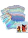 100-Piece Smell Proof Bag Set Clear/Silver/Pink 6x4inch