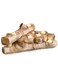 Plow &amp; Hearth Faux Wood Resin Logs Tea Lights Candle Holder, Birch