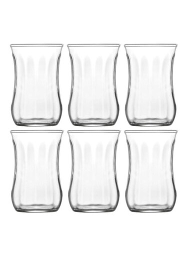 6-Piece Dem Tea Glass Set Clear 90ml