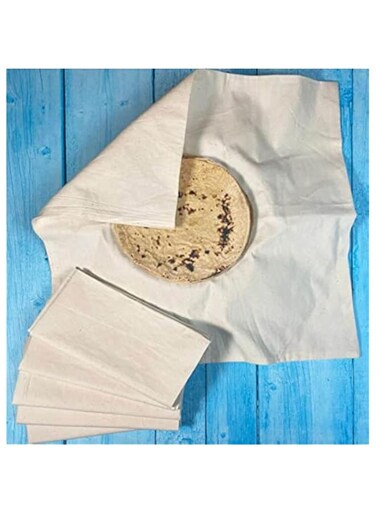 Clarkia Set Of 4 Cotton Double Layer Roti Clothes Wrap (15X15 Inch) Muslin Cloth For Chapati For Hot Case Kitchen Chapati Cloth Wrap Roti Cloth, Assorted