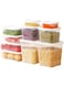 VAODO Food Container, Food Preservation Box, Easy to Open and Close, Not Easy to Leak or Smell, to Keep Fruits and Vegetables Fresh, Set of 10