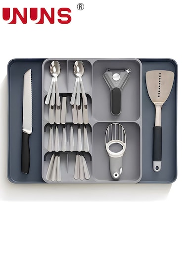 Kitchen Drawer Organizer,Expandable Kitchen Drawer Utensils Organizer,Adjustable Cutlery Tray Storing Organizing Cutlery,Spoons,Cooking,Utensils,Gadgets