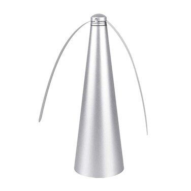 Outdoor Multi-Function Fan Leaf Fly Repeller Automatic Fly Trap Mosquito Repellent Fan - Silver