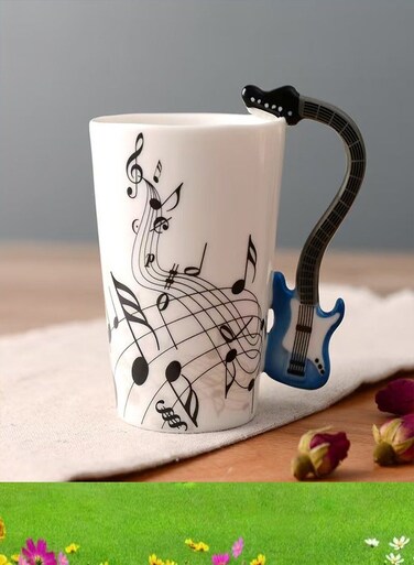 ceramic cup, music cup, coffee cup, couple cup, Mahe cup, gift