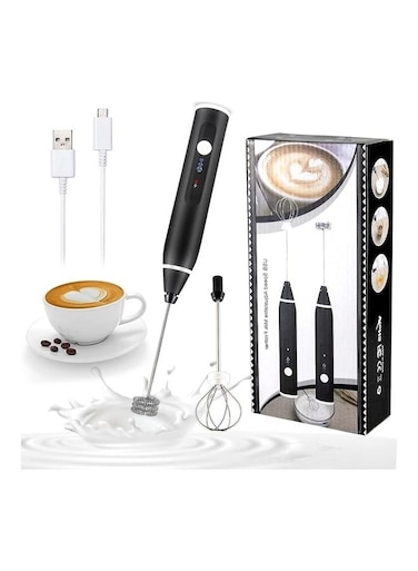 Milk Frother Maker With Whisk Set Multicolour