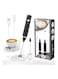 Milk Frother Maker With Whisk Set Multicolour