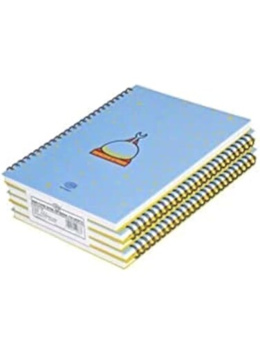 FIS FSNBS971908 Spiral Hard Cover Single Line 100-Sheets Notebook 5-Pieces, 9-Inch x 7-Inch Size