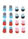 Betinyar 4 Pairs Anti-Slip Dog Socks&amp;Cat Socks with Rubber Reinforcement, Pet Paw Protector for Hardwood Floors, Indoor Wear (S)