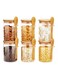 6Pcs Glass Jars with Bamboo Lids &amp; Spoons : 550ml Airtight Glass Spice Jars Clear Sugar Container Food Storage Containers for Coffee Beans Spice Sugar Tea Nuts Candy Salts