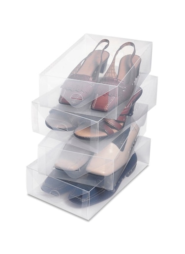 Whitmor Clear Women Shoe Boxes S/4